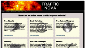 What Traffic-nova.com website looked like in 2016 (8 years ago)