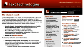 What Texttechnologies.com website looked like in 2016 (8 years ago)