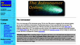What Theastronomer.org website looked like in 2016 (8 years ago)