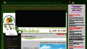 What Terapie.net.pl website looked like in 2016 (8 years ago)