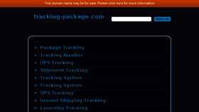 What Tracking-package.com website looked like in 2016 (8 years ago)
