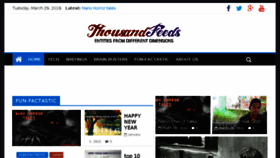 What Thousandfeeds.com website looked like in 2016 (8 years ago)