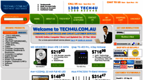 What Tech4u.com.au website looked like in 2016 (8 years ago)