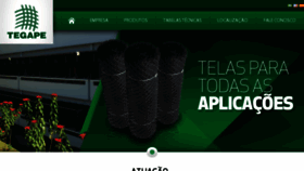 What Tegape.com.br website looked like in 2016 (8 years ago)