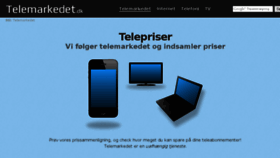 What Telemarkedet.dk website looked like in 2016 (8 years ago)