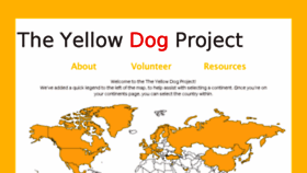 What Theyellowdogproject.com website looked like in 2016 (8 years ago)
