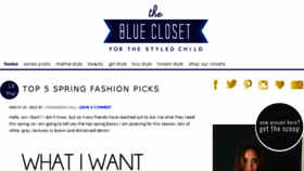 What Thebluecloset.com website looked like in 2016 (8 years ago)