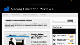 What Tradingeducationreviews.com website looked like in 2016 (8 years ago)