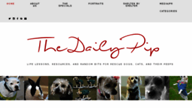 What Thedailypip.com website looked like in 2016 (8 years ago)