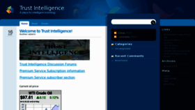 What Trustintelligence.com website looked like in 2016 (8 years ago)
