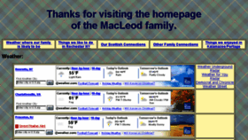 What Themacleods.net website looked like in 2016 (8 years ago)