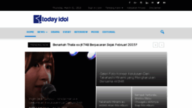 What Todayidol.com website looked like in 2016 (8 years ago)