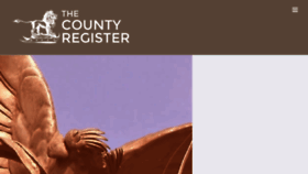 What Thecountyregister.com website looked like in 2016 (8 years ago)
