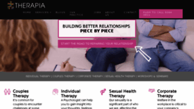 What Therapia.net.au website looked like in 2016 (8 years ago)