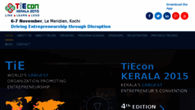 What Tieconkerala.org website looked like in 2016 (8 years ago)