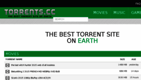 What Torrents.cc website looked like in 2016 (8 years ago)