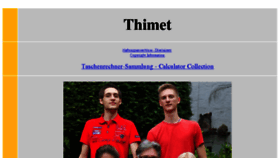 What Thimet.de website looked like in 2016 (8 years ago)