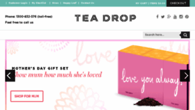 What Teadrop.com.au website looked like in 2016 (8 years ago)