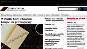 What Terazbiznes.pl website looked like in 2016 (8 years ago)