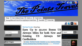 What Thepointstraveler.com website looked like in 2016 (8 years ago)