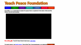 What Teachpeace.com website looked like in 2016 (8 years ago)