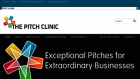 What Thepitchclinic.com website looked like in 2016 (8 years ago)