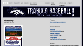 What Trabucobaseball.com website looked like in 2016 (8 years ago)