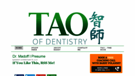 What Taoofdentistry.com website looked like in 2016 (8 years ago)