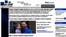 What Tempecomputerrepairservice.net website looked like in 2016 (8 years ago)