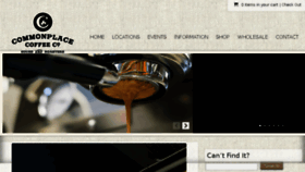 What Thecommonplacecoffeehouse.com website looked like in 2016 (8 years ago)