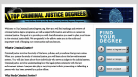 What Topcriminaljusticedegrees.org website looked like in 2016 (8 years ago)