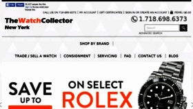 What Thewatchcollectorny.com website looked like in 2016 (8 years ago)