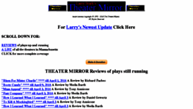 What Theatermirror.com website looked like in 2016 (8 years ago)