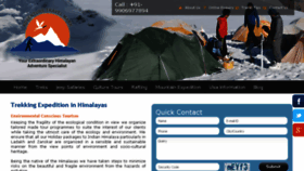 What Trekkingladakhzanskar.com website looked like in 2016 (8 years ago)