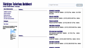 What Telefon-rehberi.net website looked like in 2016 (8 years ago)