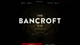What The-bancroft.com website looked like in 2016 (8 years ago)