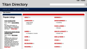 What Titandirectory.com website looked like in 2016 (8 years ago)