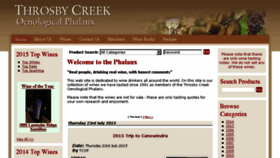 What Throsbycreek.com website looked like in 2016 (8 years ago)