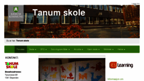 What Tanumskole.no website looked like in 2016 (8 years ago)