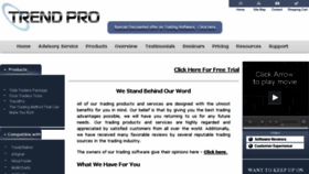 What Trendpro.com website looked like in 2016 (8 years ago)