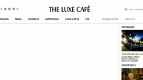 What Theluxecafe.com website looked like in 2016 (8 years ago)
