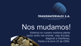 What Transmateriales.com website looked like in 2016 (8 years ago)