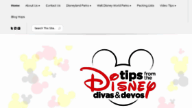 What Tipsfromthedisneydiva.com website looked like in 2016 (8 years ago)