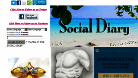 What Thesocialdiary.com website looked like in 2016 (8 years ago)