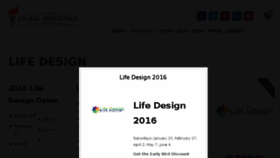 What Thelifedesigncourse.com website looked like in 2016 (8 years ago)