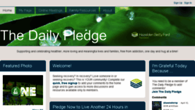 What Thedailypledge.org website looked like in 2016 (8 years ago)