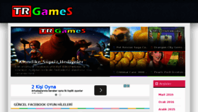 What Trgames.net website looked like in 2016 (8 years ago)