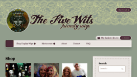 What Thefivewitswigs.com website looked like in 2016 (8 years ago)