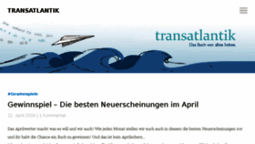 What Transatlantik.de website looked like in 2016 (8 years ago)