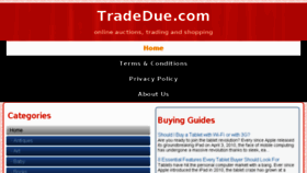 What Tradedue.com website looked like in 2016 (8 years ago)